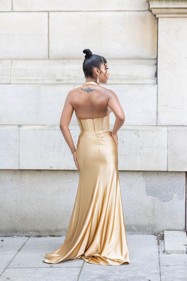 The Issa Gown (Champagne-Gold)