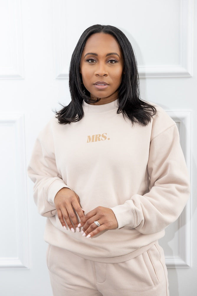 The Mrs Sweatshirt in Tan